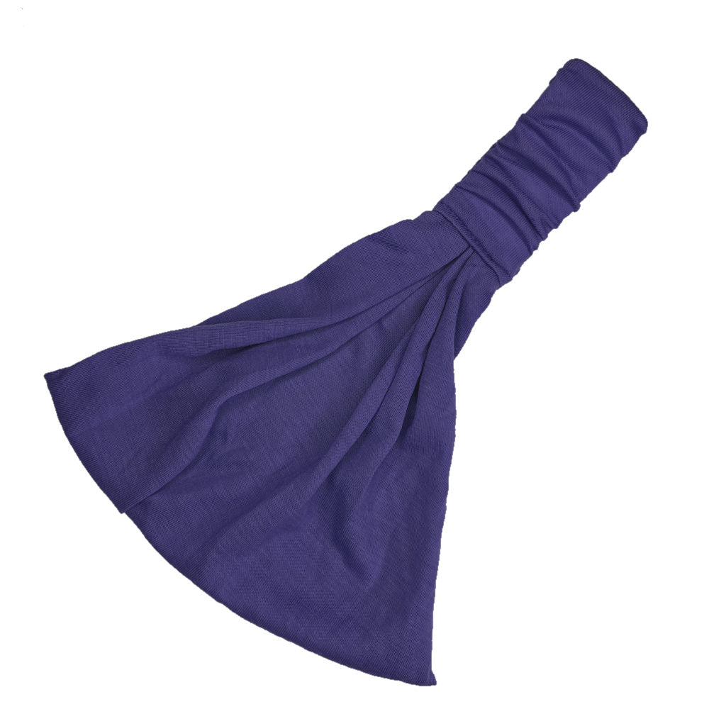 Solid Jersey Scrunch Headband, purple