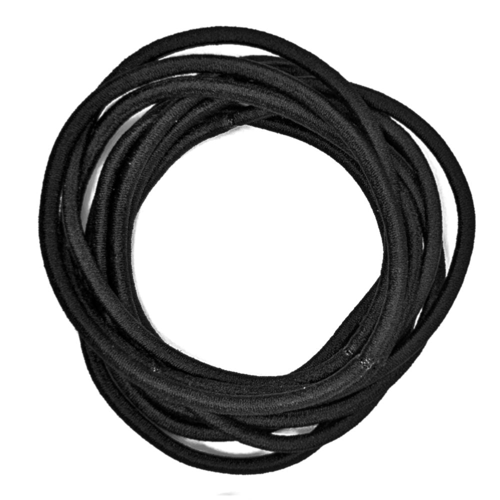 Oversized hair tie elastics, black