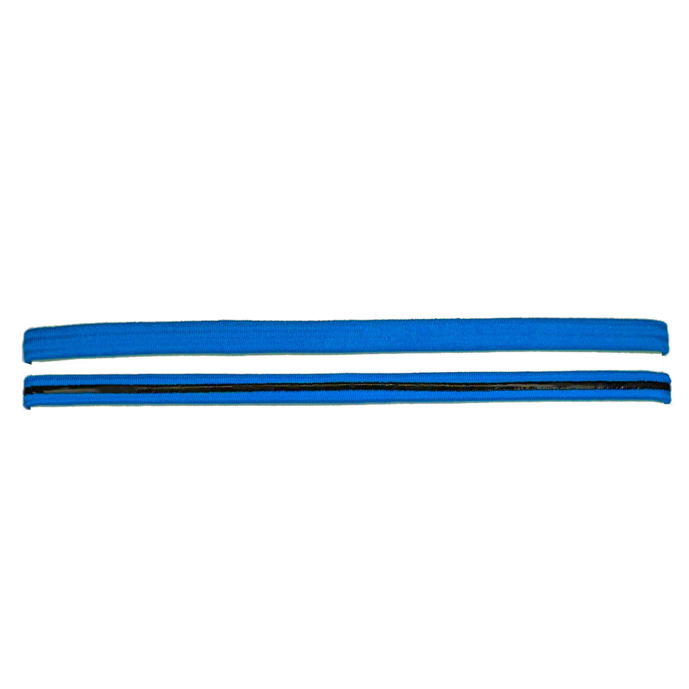 silicone grip elastic headbands, royal blue
