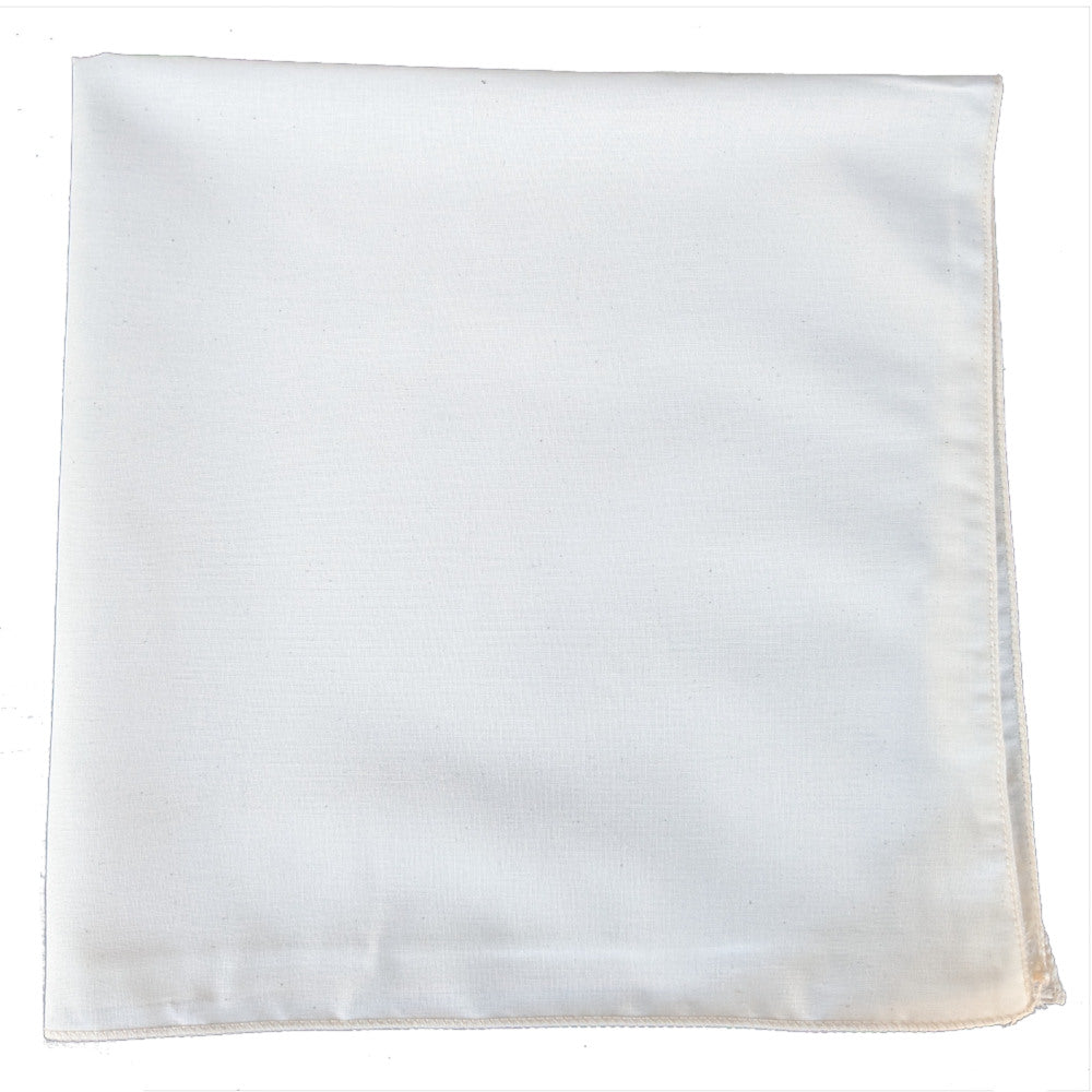 natural undyed cotton bandanas, made in the USA