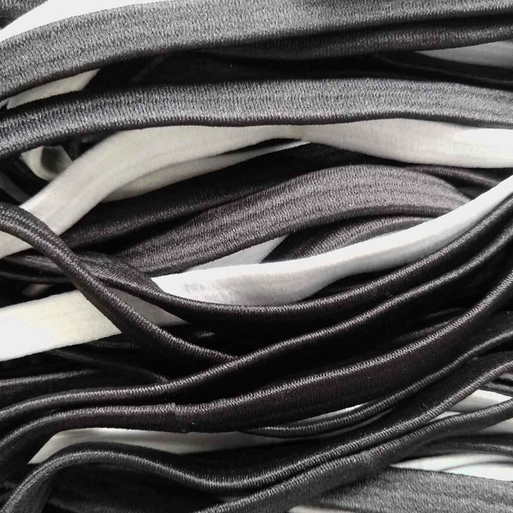 thick elastic headbands, black and white assortment