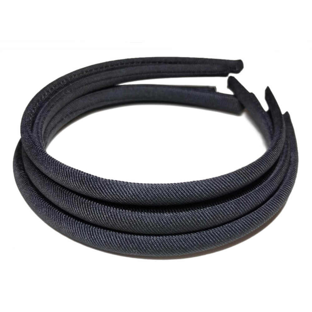 skinny matte headbands, black