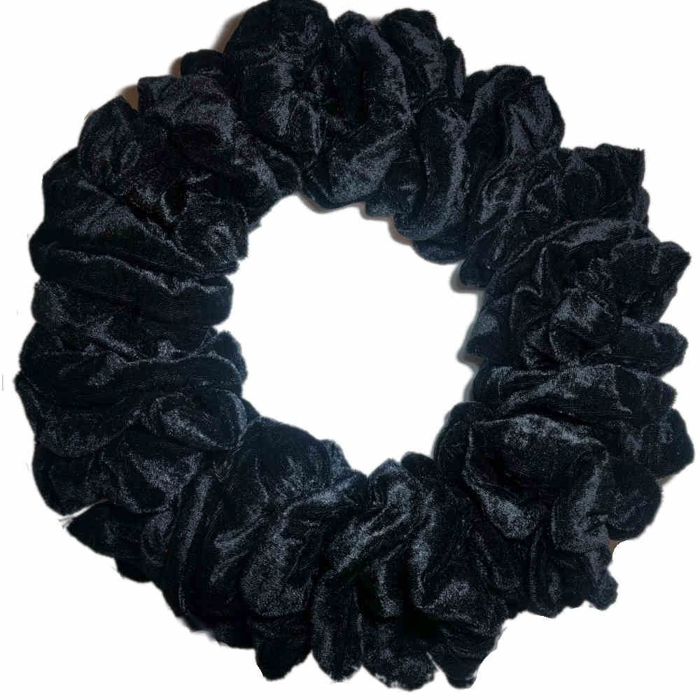 black velvet scrunchies