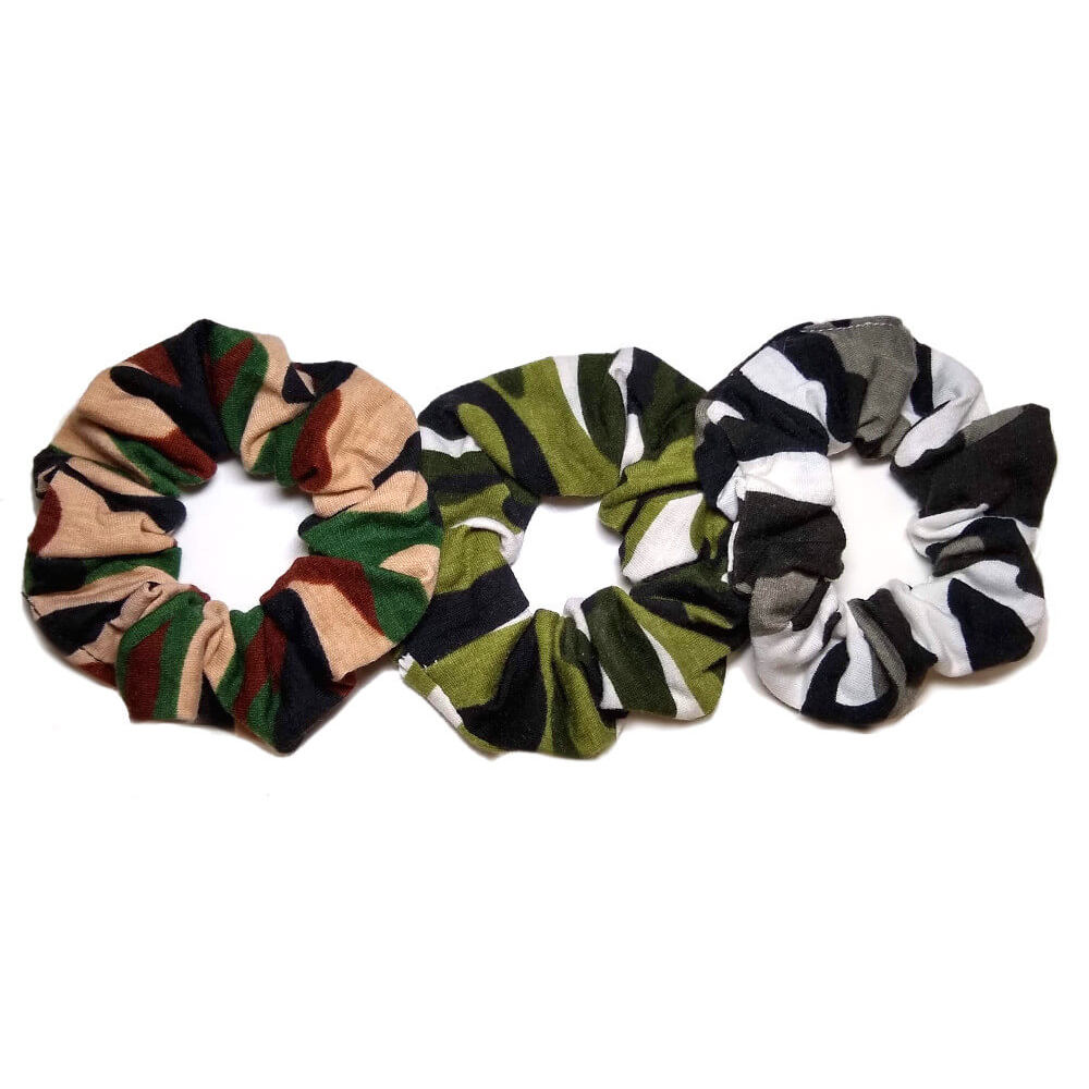 camo scrunchies