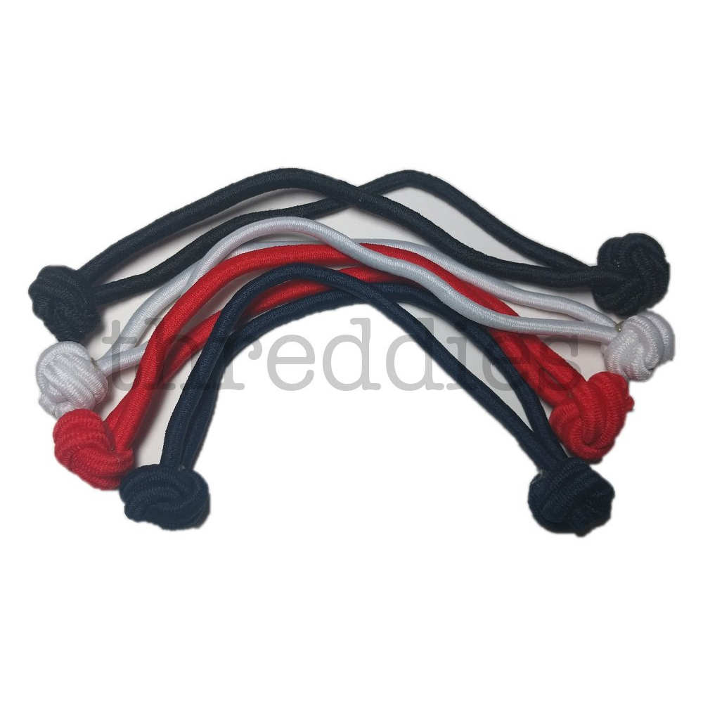 Jumbo Knotted Hair Elastics, Classic Colors