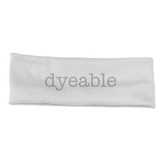 dyeable cotton headbands, white