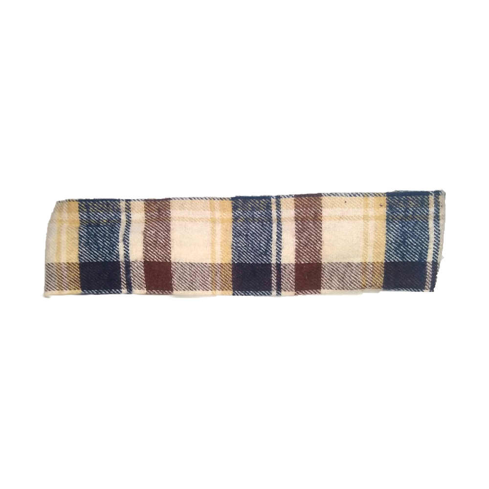 flannel headwrap, beige