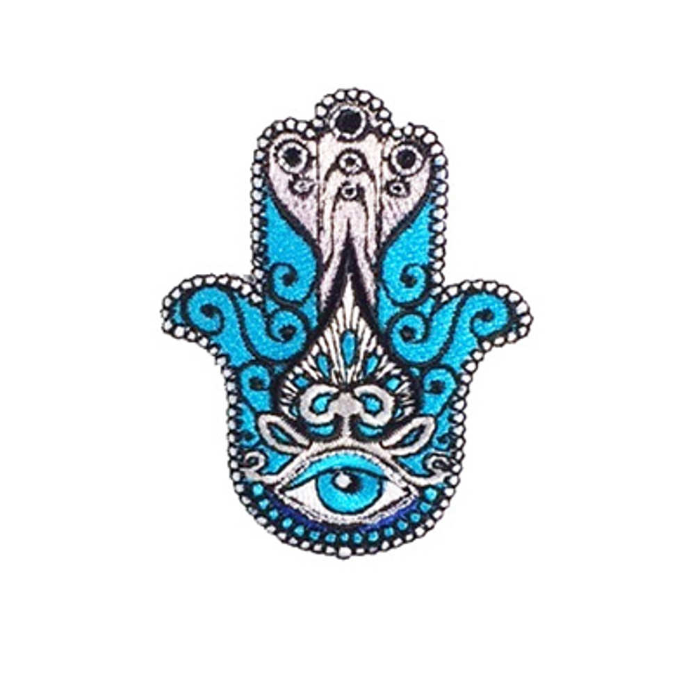 Toppa termoadesiva da cucire con occhio di Hamsa, mano di Toppa termoadesiva da cucire con occhio di Hamsa, mano di