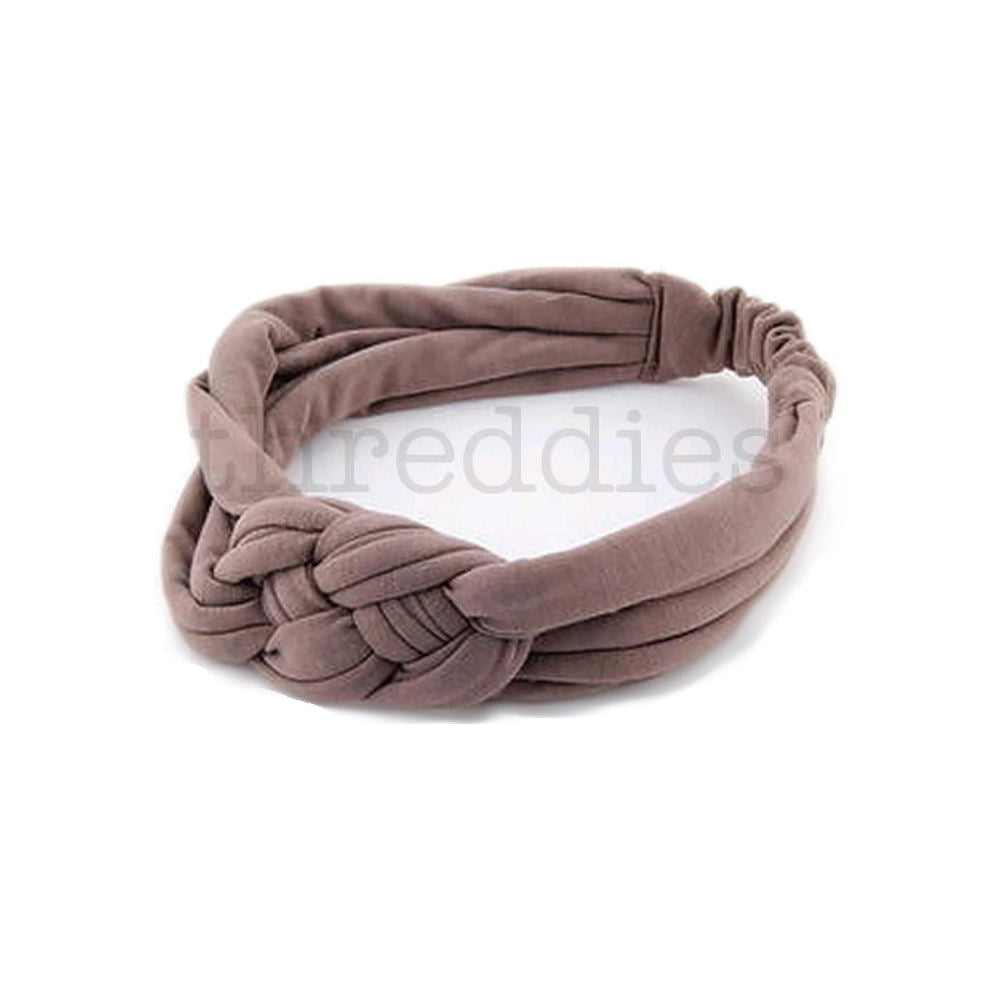 Knotted Jersey Headwrap, beige