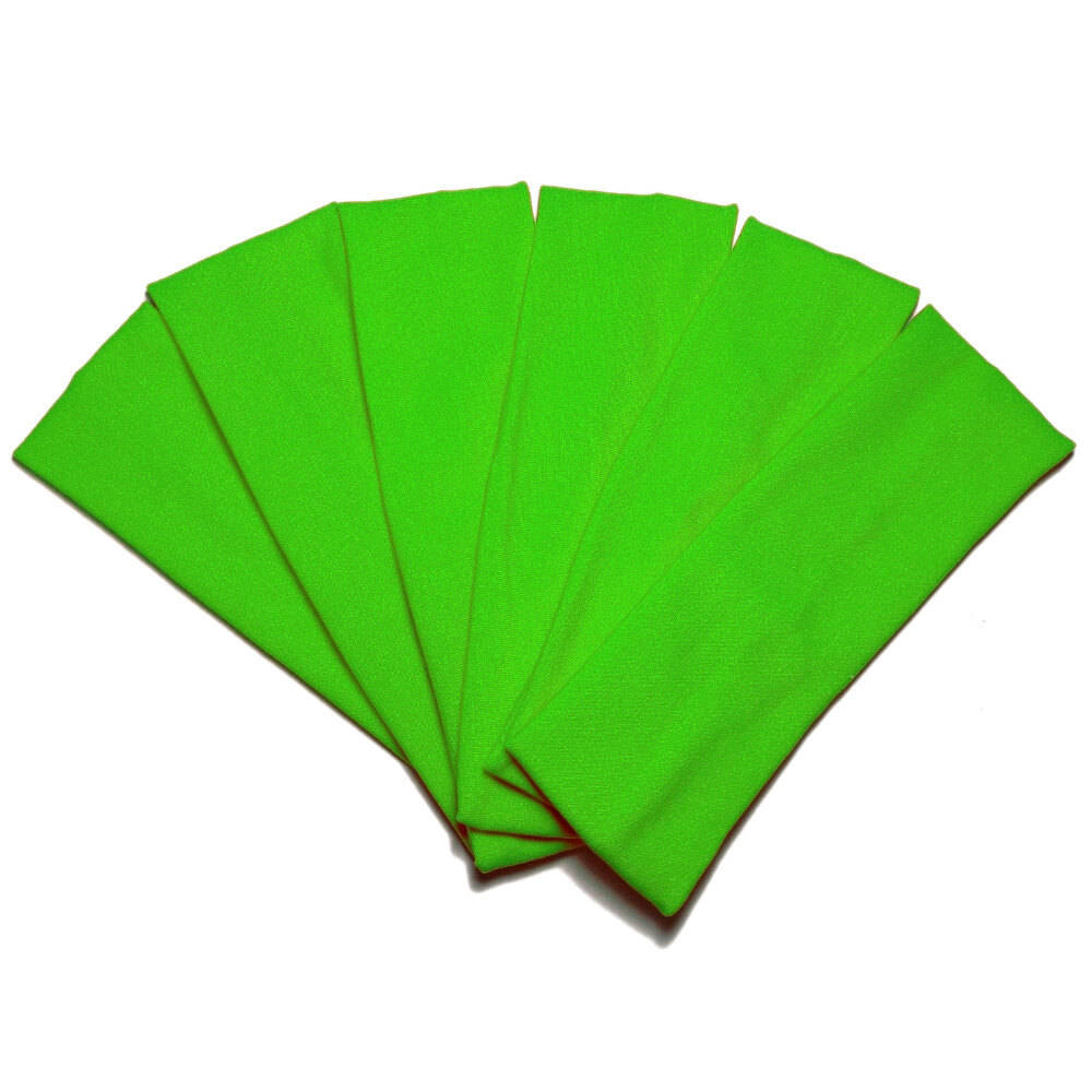 super soft knit headbands, lime green