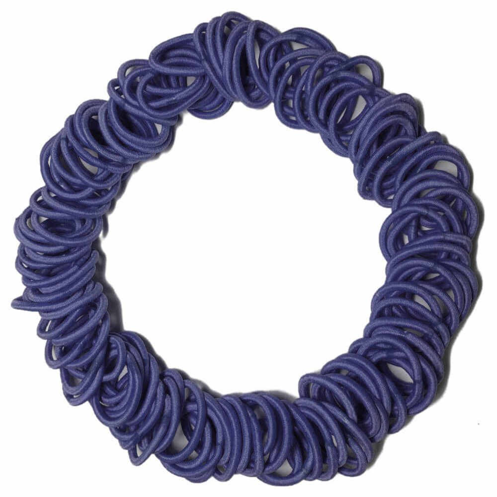Threddies mini ponytail elastics in navy blue