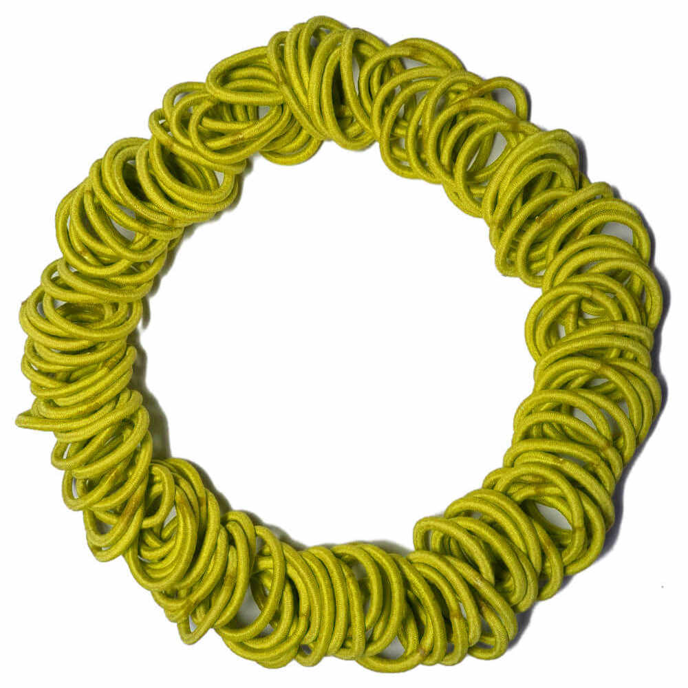 Threddies mini ponytail elastics in yellow