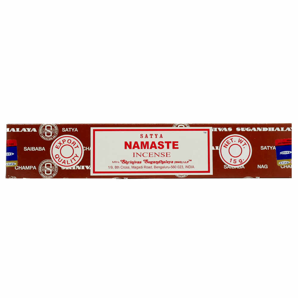 satya incense sticks, namaste