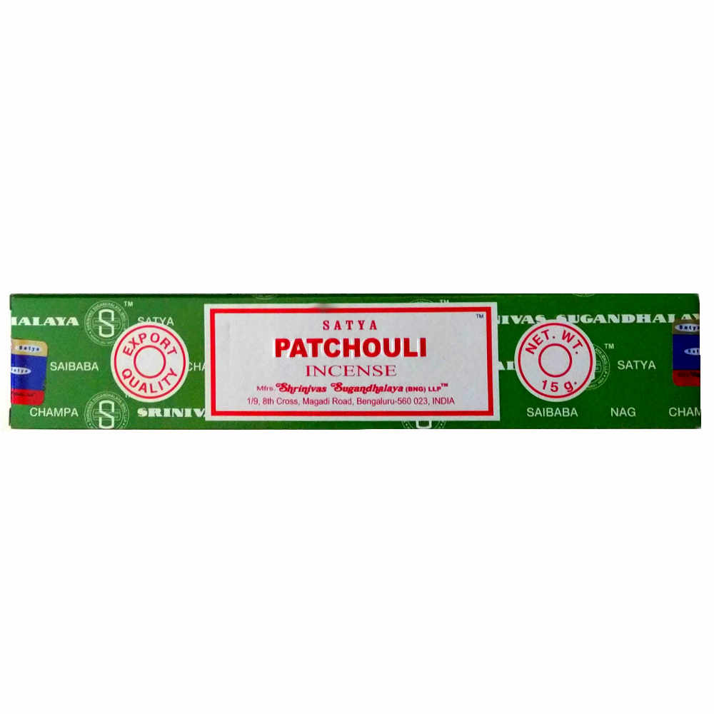 satya incense sticks, patchouli