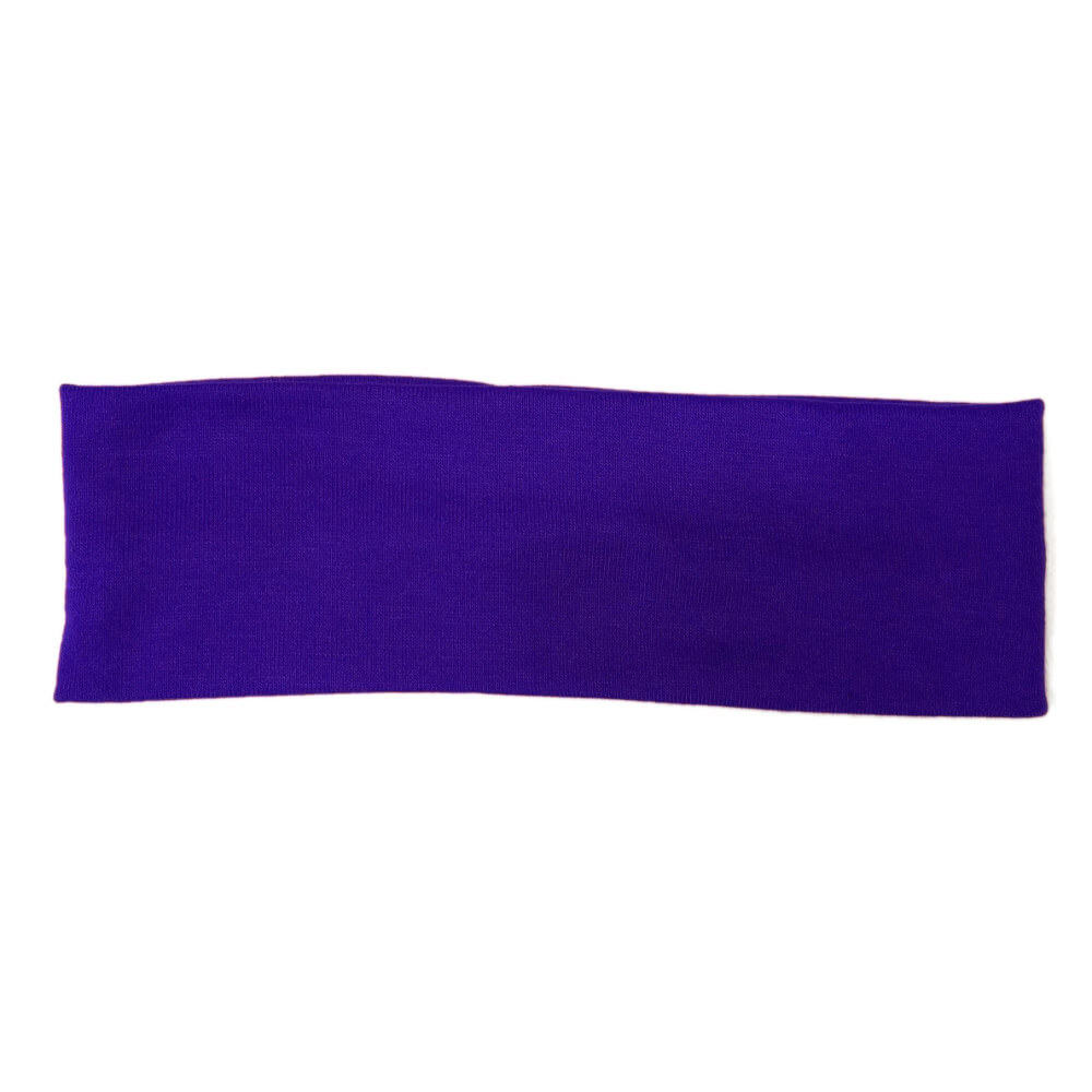 cotton blend knit stretch headbands, royal blue