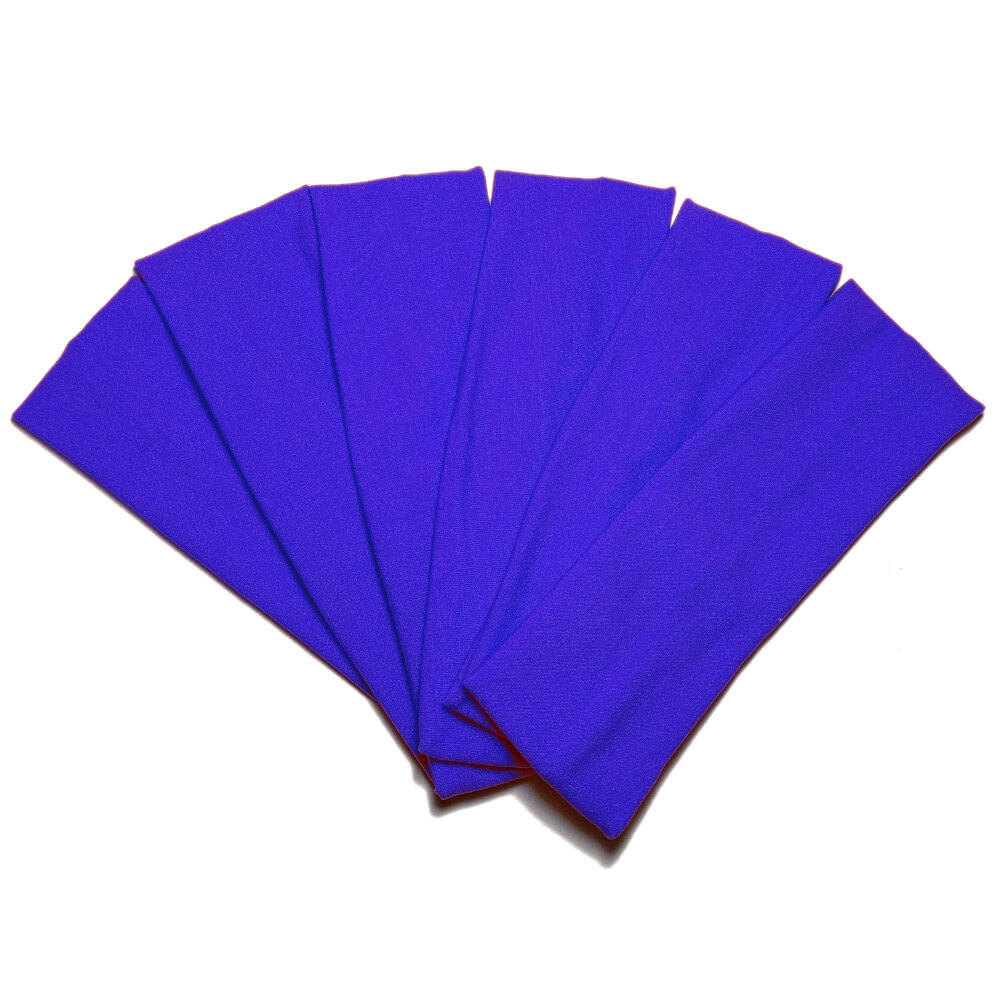 super soft knit headbands, royal blue
