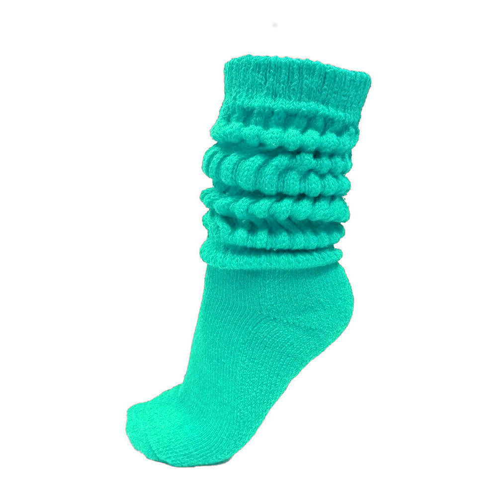 seafoam green slouch socks