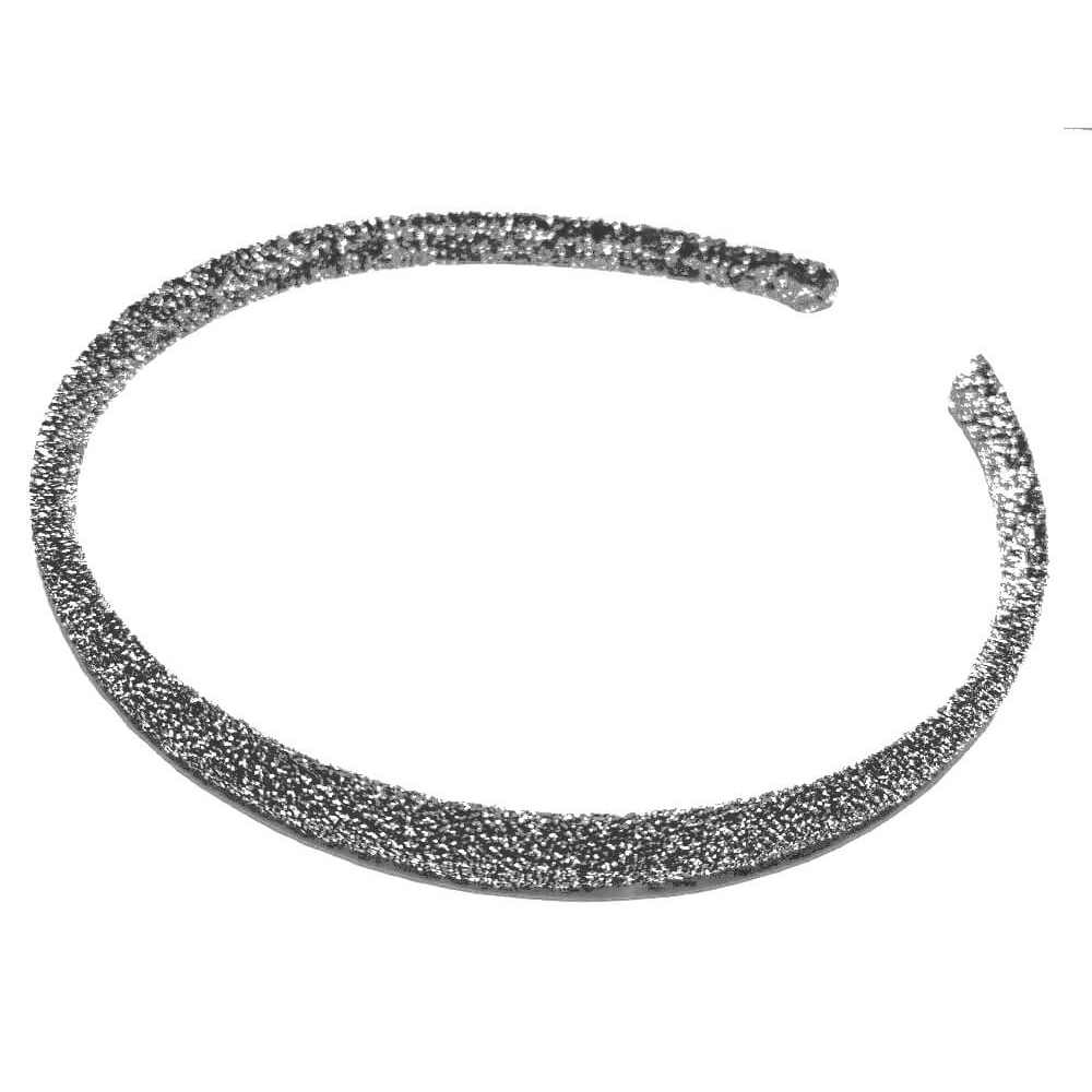 skinny glitter headbands, silver