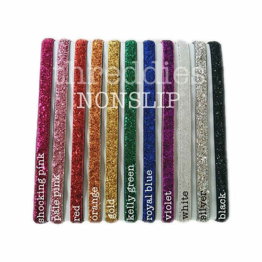 skinny nonslip elastic glitter headbands