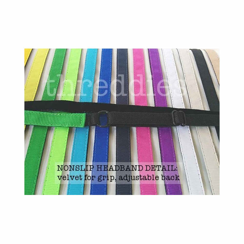 skinny nonslip glitter elastic headbands, detail