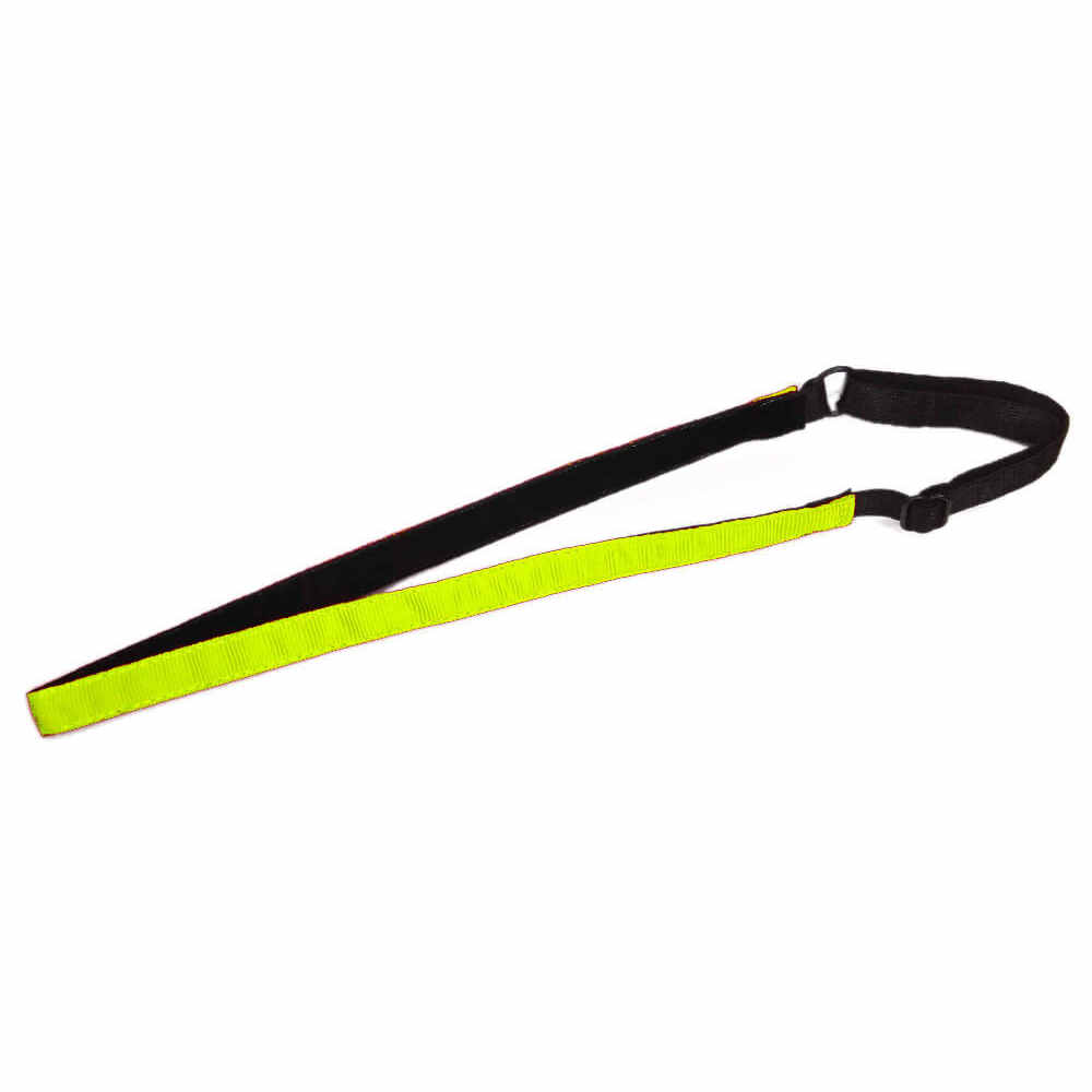 nonslip ribbon headband, neon yellow