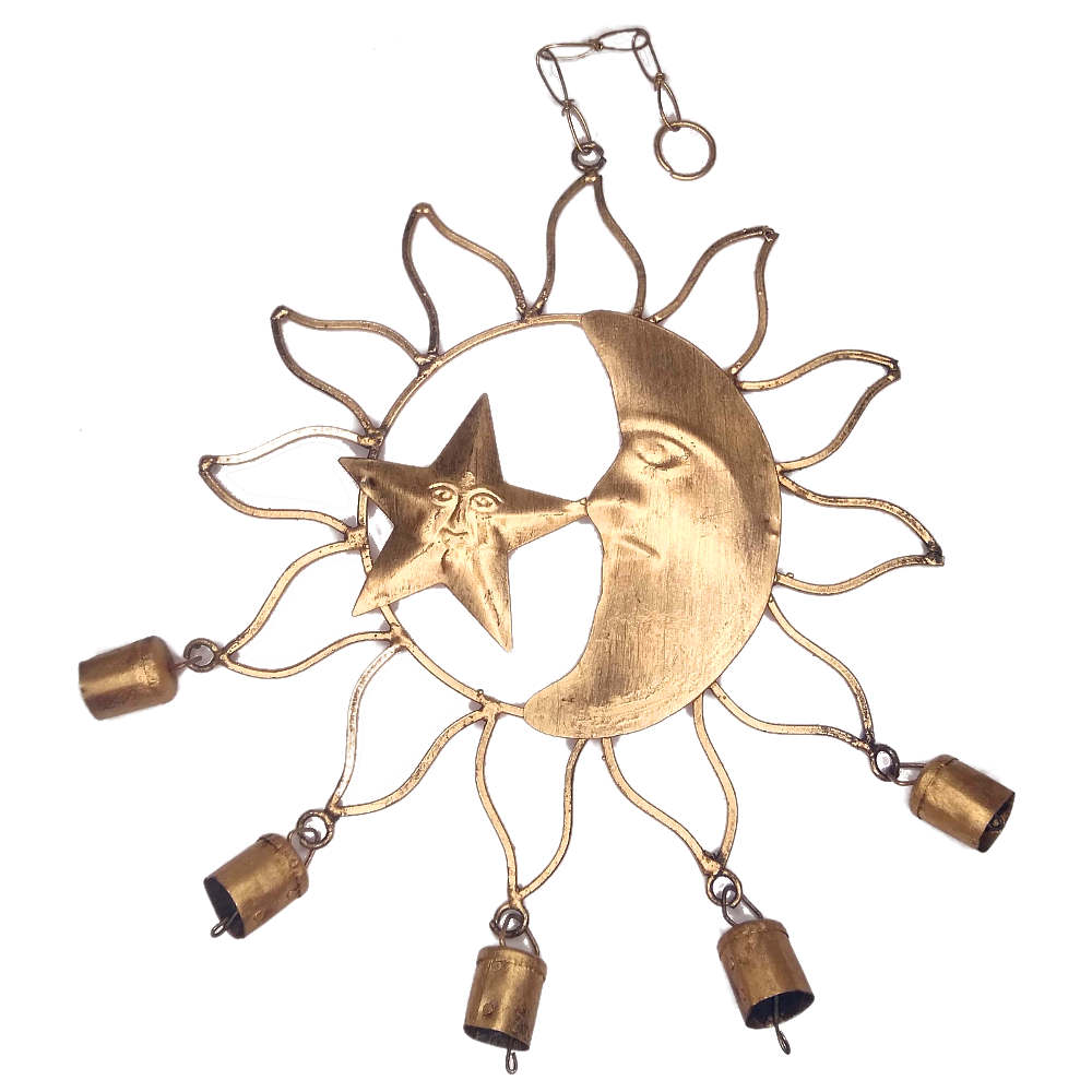Open sun and moon bell chime