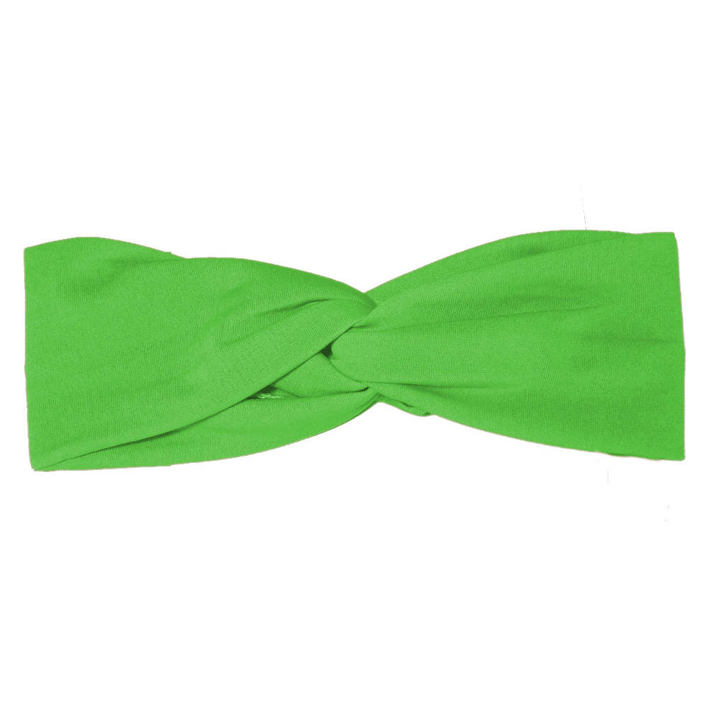 grass green turban headband