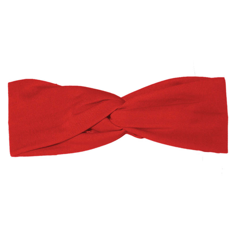 red turban headband