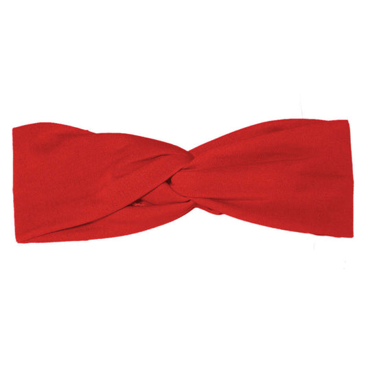 red  turban headband