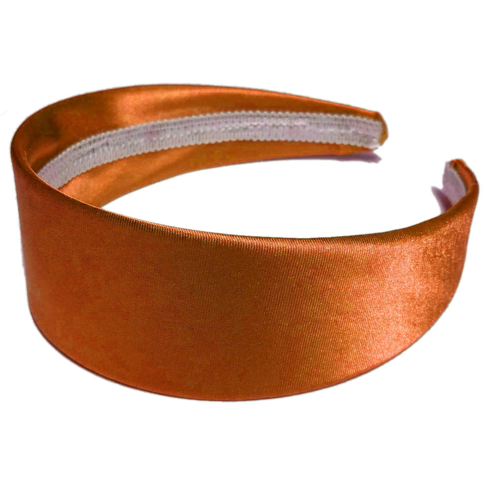 widest satin headbands, orange