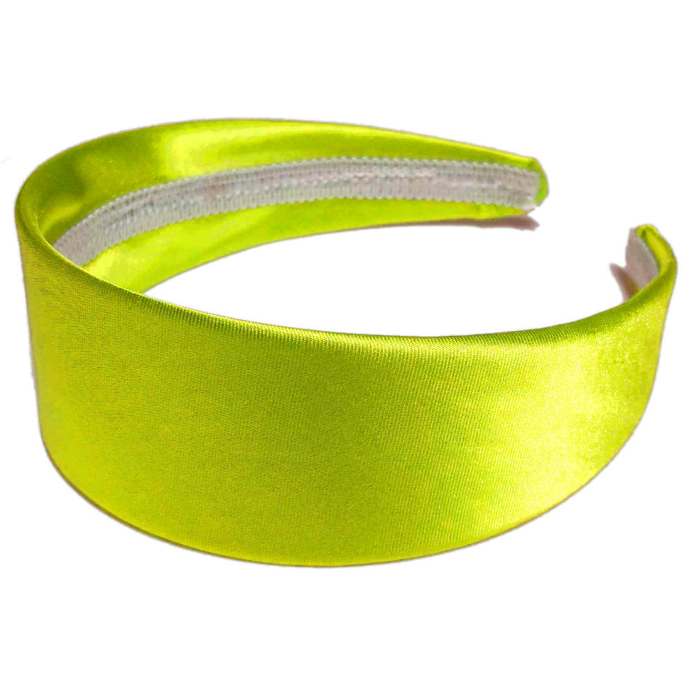 widest satin headbands, yellow