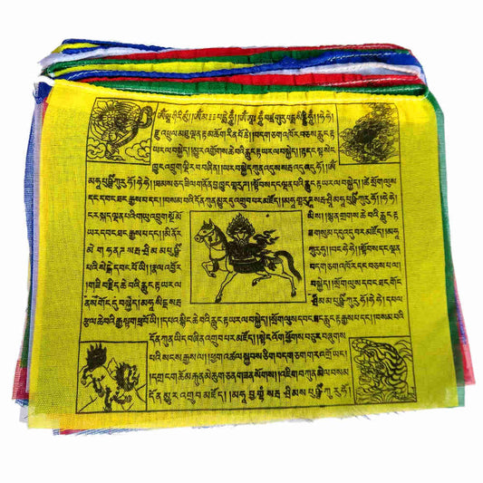 large wind horse prayer flags