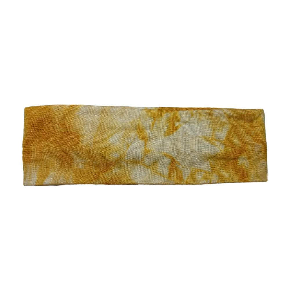 yellow  tie dye headbands