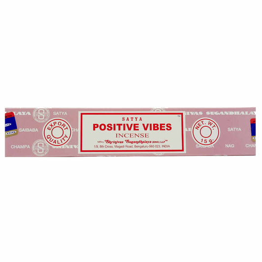 satya positive vibes incense