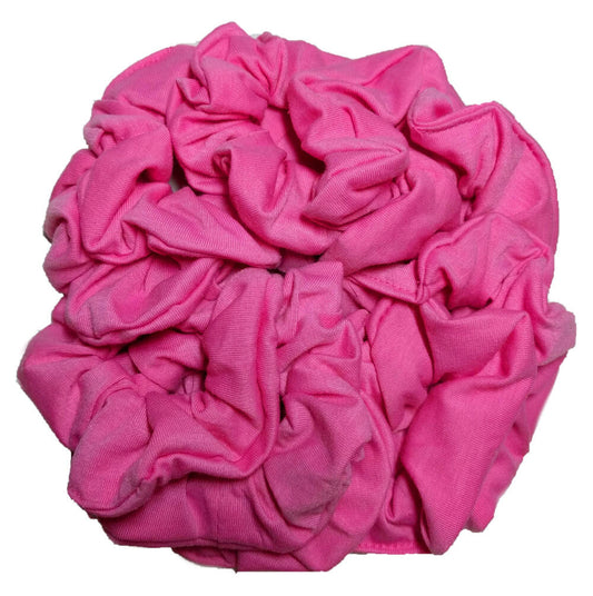 bubblegum pink hair scrunchies