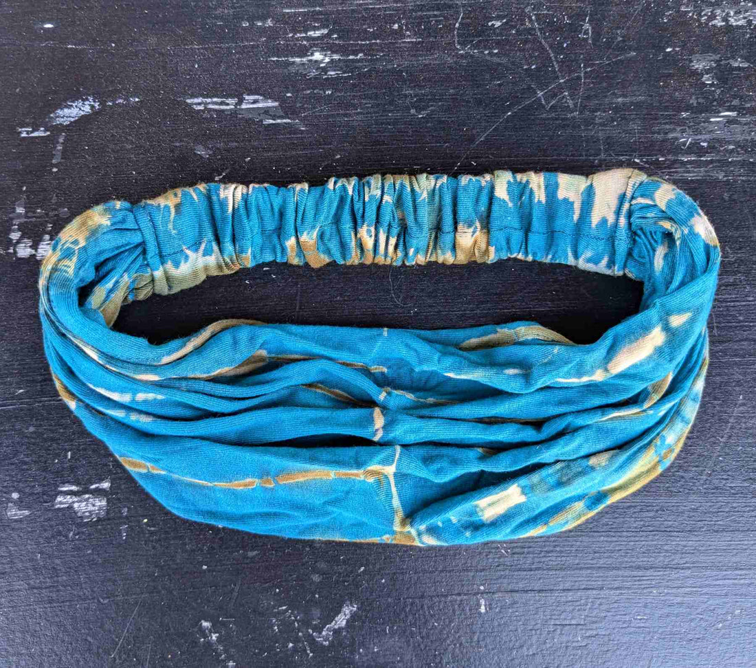yoga headband in tie dye