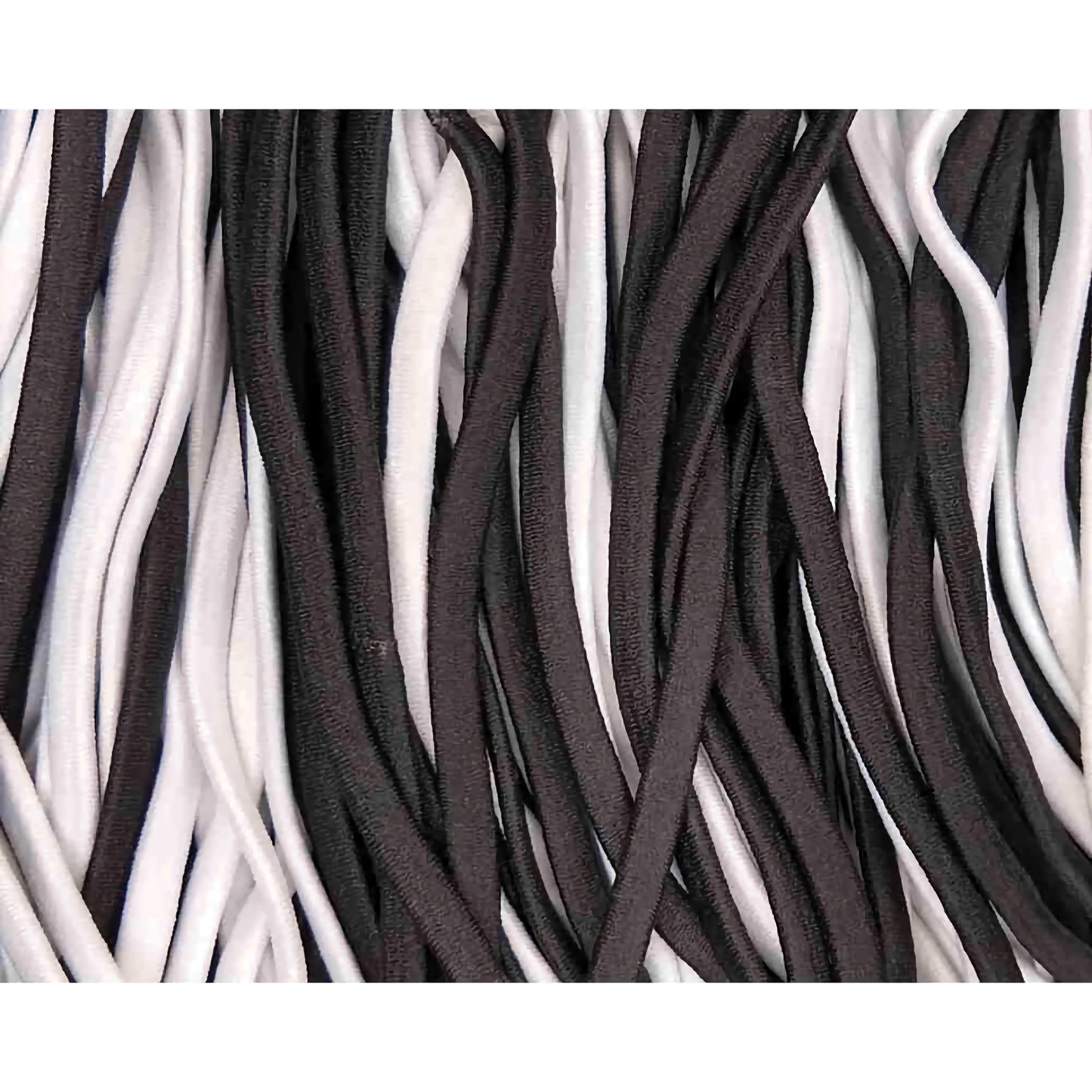 Skinny elastic headbands, black and white assortment