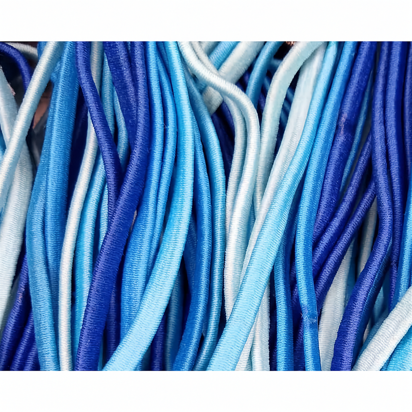 wholesale Skinny elastic headbands, blue assortment