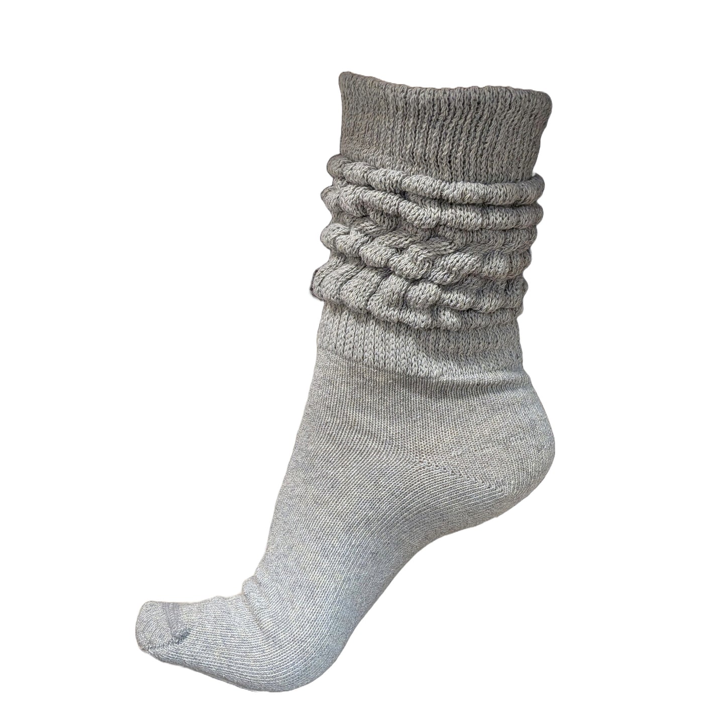 midweight slouch socks in grey