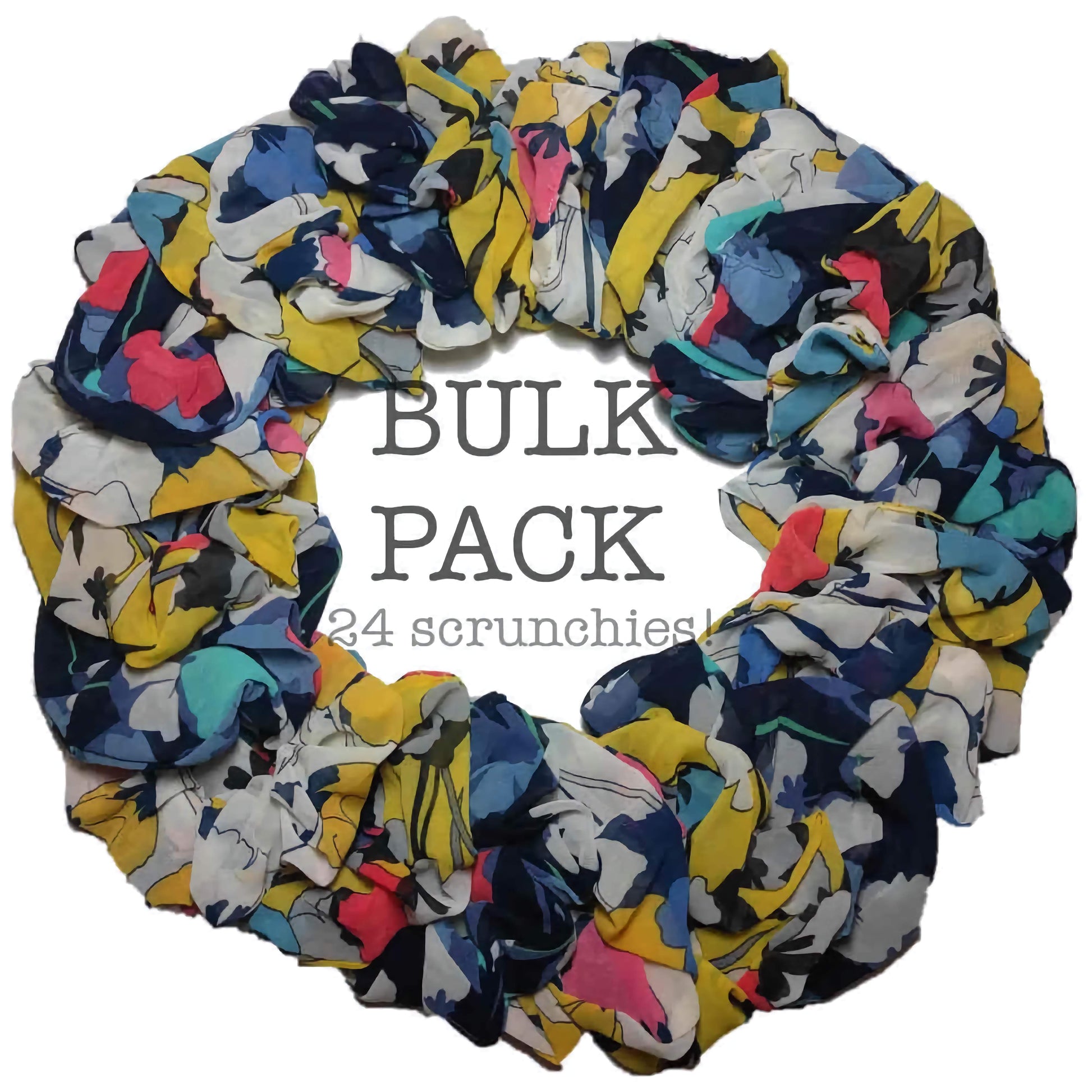 Modern Floral Scrunchie set