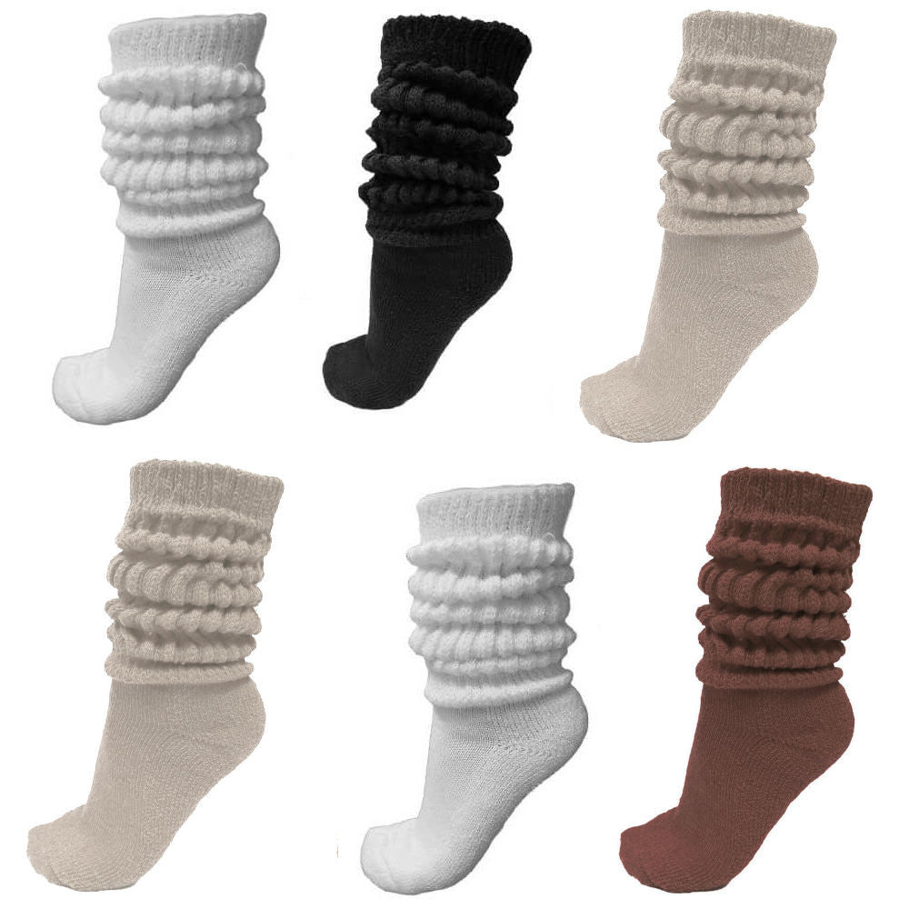 thick slouch socks, neutral assortment