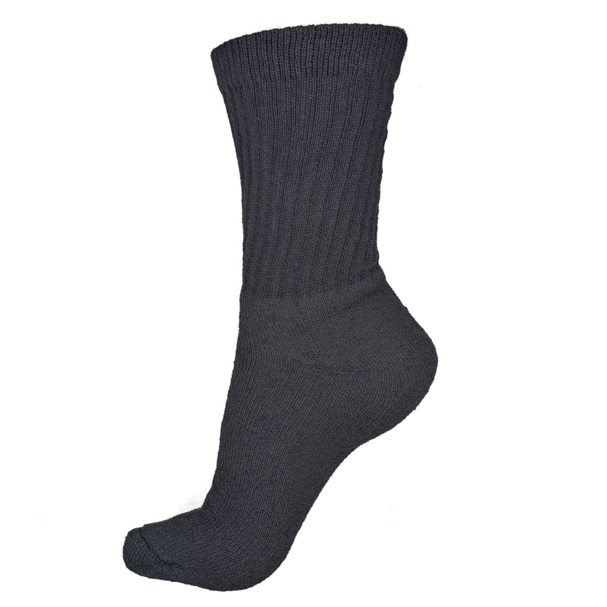 crew socks made in the USA, black