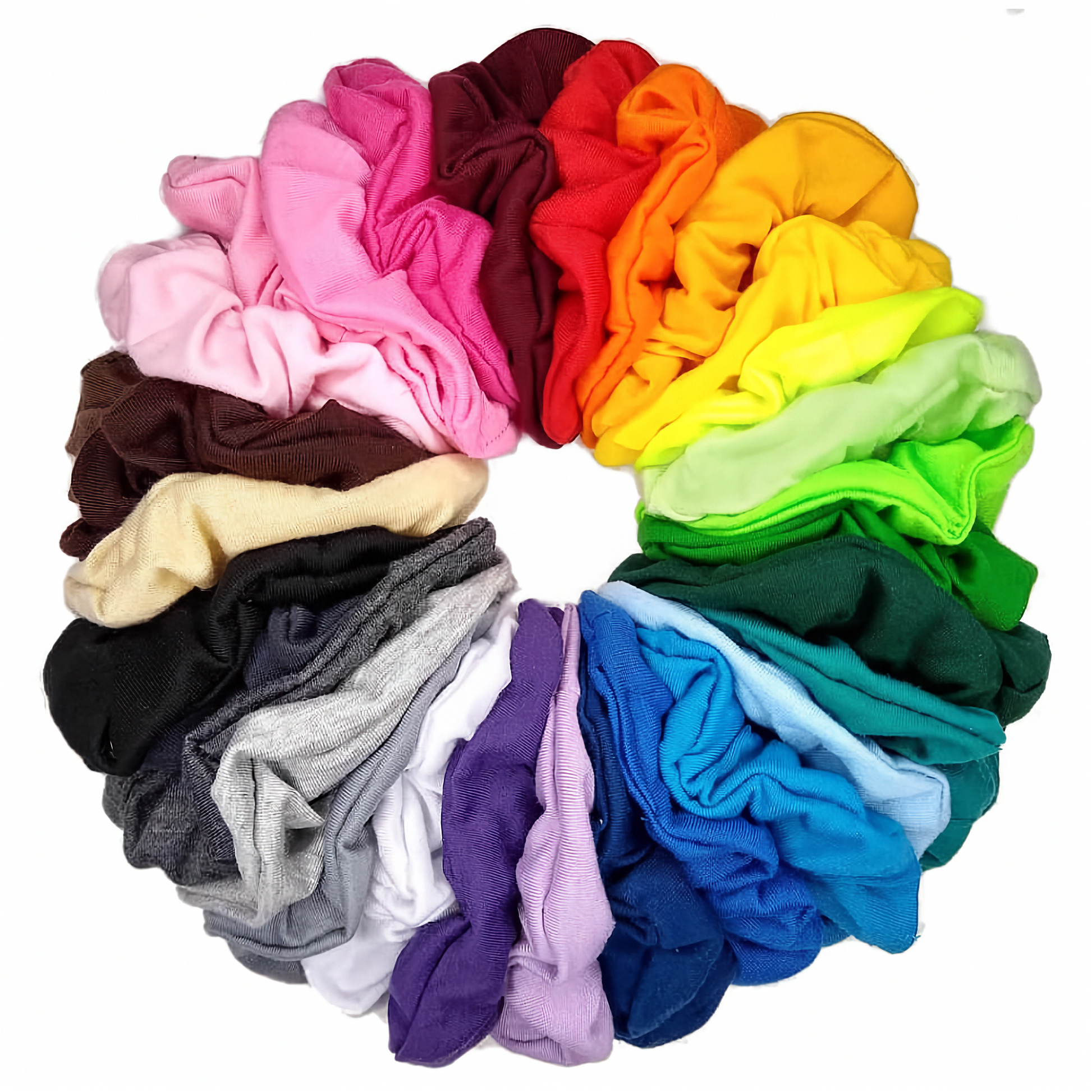 wholesale cotton blend scrunchies by threddies