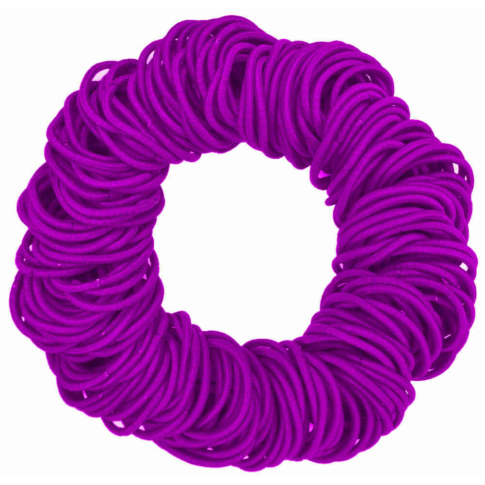 4mm ponytail elastics, purple hair elastics