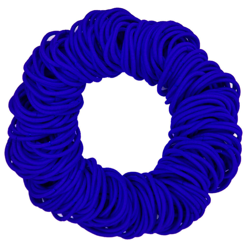 4mm ponytail elastics, royal blue hair elastics
