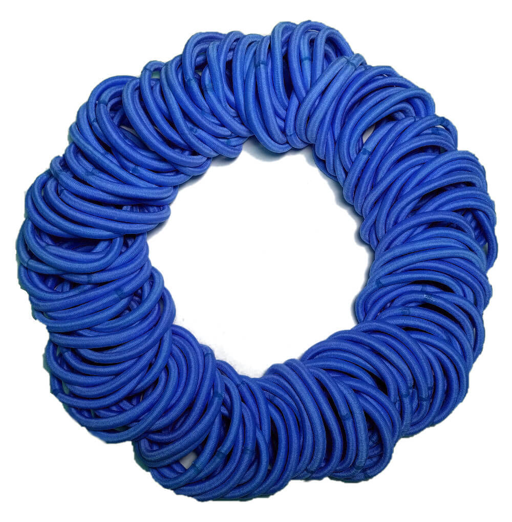 5mm ponytail elastics royal blue