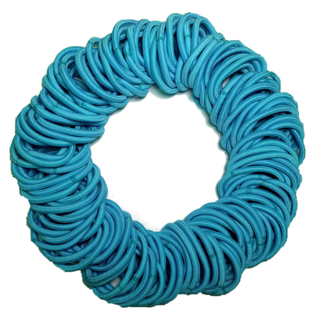 5mm ponytail hair ties turquoise