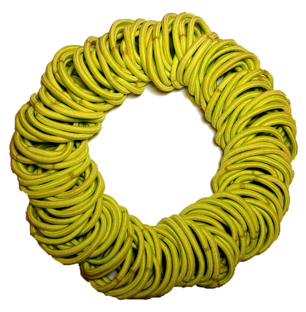 5mm ponytail elastics yellow