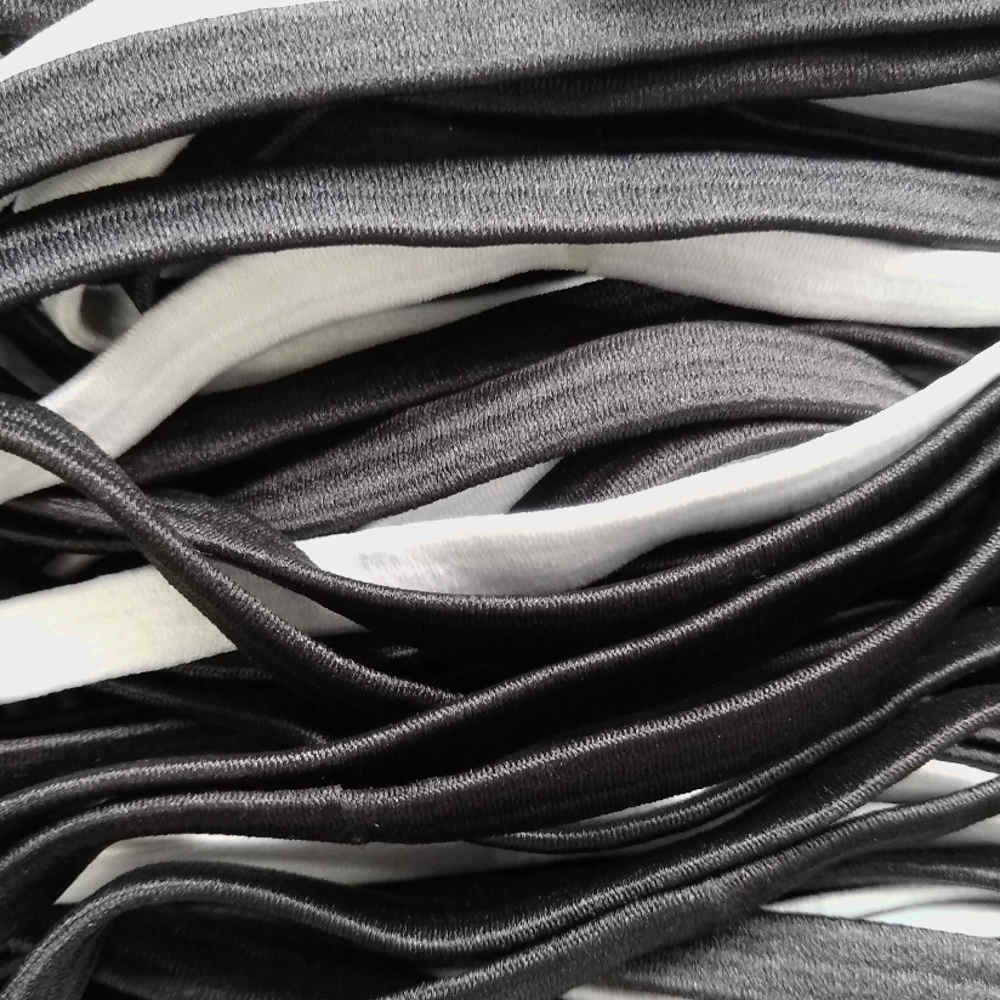 thick elastic headbands, black and white assortment