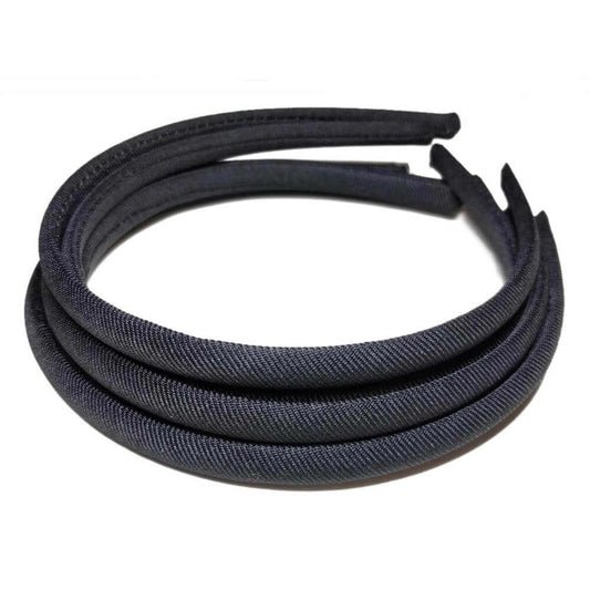 skinny matte headbands, black